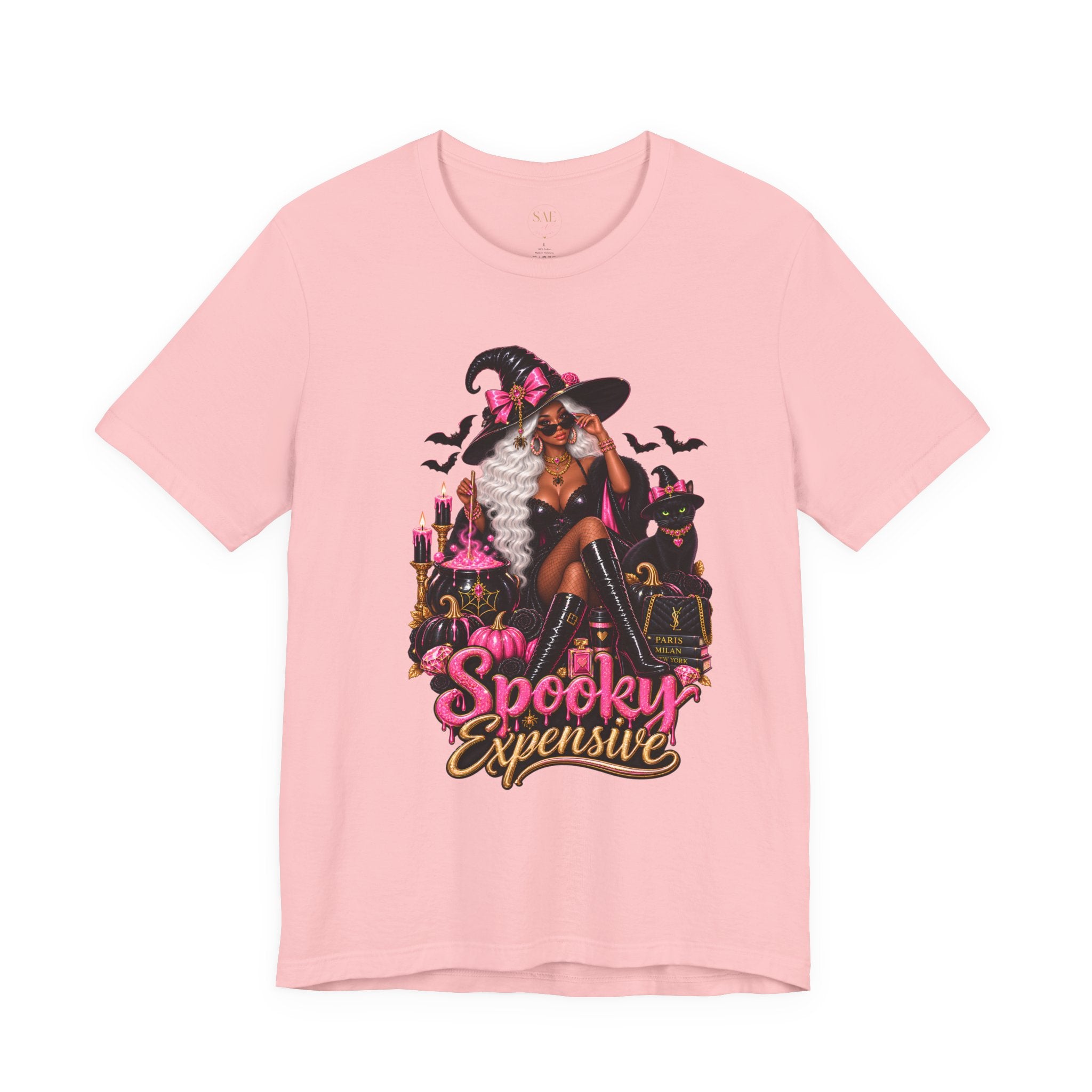 Spooky Expensive witch cat tee | T-Shirt